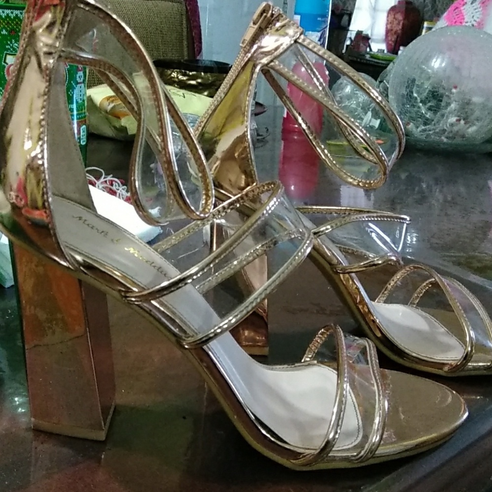 Gold heels